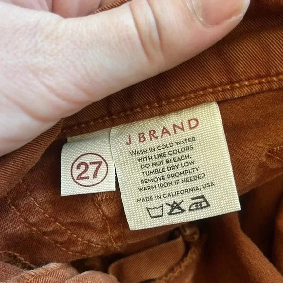 J Brand Women's Skinny Jeans in Rust Orange - Picture 5 of 7